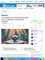 Can Ethereum Defend $4,000 or Is a Deeper Correction Ahead? ⋆ ZyCrypto
