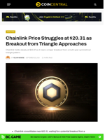 Chainlink Price Struggles at $20.31 as Breakout from Triangle