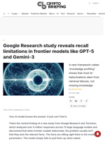 Google Research study reveals recall limitations in frontier models like GPT-5 and Gemini-3