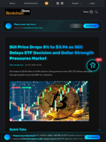 SUI Price Drops 8% to $3.96 as SEC Delays ETF Decision and Dollar Strength Pressures Market - Blockchain.News