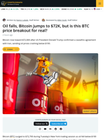 Bitcoin Price Taps $72K: What Will Sustain BTC Price Breakout?