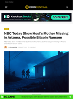NBC Today Show Host’s Mother Missing in Arizona, Possible Bitcoin Ransom