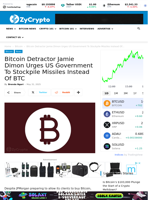 Bitcoin Detractor Jamie Dimon Urges US Government To Stockpile Missiles Instead Of BTC ⋆ ZyCrypto