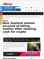 New Zealand woman accused of killing mother after stealing cash for crypto - The Crypto News Wire