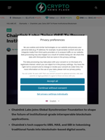 Chainlink Labs Joins GSF To Power Institutional Blockchain - Crypto News Flash