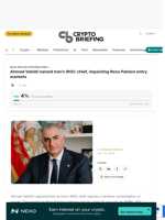 Ahmad Vahidi named Iran's IRGC chief, impacting Reza Pahlavi entry markets