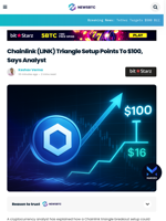 Chainlink (LINK) Triangle Setup Points To $100, Says Analyst