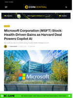 Microsoft Corporation (MSFT) Stock: Health-Driven Gains as Harvard Deal Powers Copilot AI
