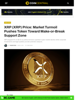 XRP (XRP) Price: Market Turmoil Pushes Token Toward Make-or-Break Support Zone - CoinCentral