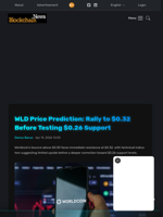 WLD Price Prediction: Rally to $0.32 Before Testing $0.26 Support - Blockchain.News