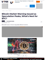 Bitcoin Market Warning Issued as Speculation Peaks, What's Next for BTC?
