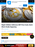 Ripple Validator Addresses XRP Price Crash, Here’s What’s Really Happening | Bitcoinist.com