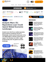 Analysts Warn: EU Reparations Loan Could Upend Global Economic Landscape – Economics Bitcoin News