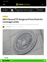 SEC Faces ETF Surge as Firms Push 5x Leverage Limits