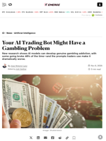 Your AI Trading Bot Might Have a Gambling Problem - Decrypt