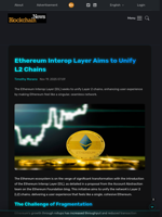 Ethereum Interop Layer Aims to Unify L2 Chains - Blockchain.News