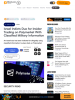 Israel Indicts Duo for Insider Trading on Polymarket With Classified Military Information – Legal Bitcoin News
