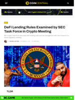 DeFi Lending Rules Examined by SEC Task Force in Crypto Meeting - CoinCentral