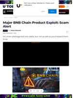 Major BNB Chain Product Exploit: Scam Alert