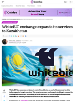 WhiteBIT exchange expands its services to Kazakhstan - Coinfea