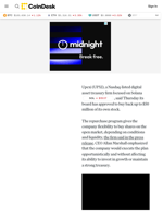 Solana Treasury News: Upexi (UPXI) Approves $50M Share Buyback After 50% Stock Slide