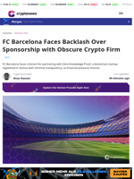 FC Barcelona Faces Backlash Over Sponsorship with Obscure Crypto Firm