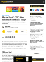 Why Are Ripple's (XRP) Gains More Than Most Altcoins Today?
