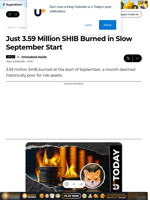 Just 3.59 Million SHIB Burned in Slow September Start - U.Today