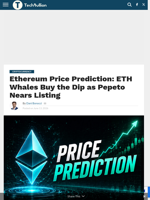 Ethereum Price Prediction: ETH Whales Buy the Dip as Pepeto Nears Listing - TechBullion