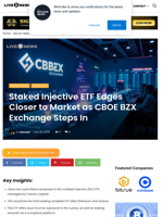 Staked Injective ETF Edges Closer to Market as CBOE BZX Exchange Steps In | Live Bitcoin News