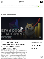 ETH + DOGE LEAD CRYPTO, PENGU UP BIG, ETH ETF INFLOWS CATCHING BTC - Decrypt