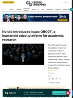 Nvidia introduces Isaac GR00T, a humanoid robot platform for academic research