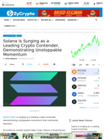 Solana is Surging as a Leading Crypto Contender, Demonstrating Unstoppable Momentum ⋆ ZyCrypto