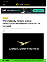 World Liberty Targets Global Remittances With New Stablecoin FX Network