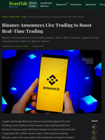 Binance Announces Live Trading to Boost Real-Time Trading | CoinGape