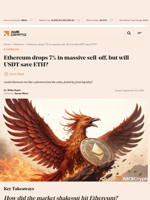 Ethereum drops 7% in massive sell-off, but will USDT save ETH? - AMBCrypto