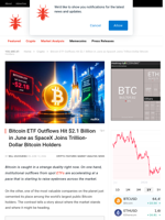 Bitcoin ETF Outflows Hit $2.1 Billion in June as SpaceX Joins Trillion-Dollar Bitcoin Holders - NullTX
