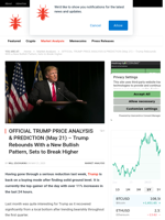 OFFICIAL TRUMP PRICE ANALYSIS & PREDICTION (May 21) – Trump Rebounds With a New Bullish Pattern, Sets to Break Higher - NullTX