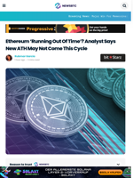 Ethereum ‘Running Out Of Time’? ATH May Not Come This Cycle