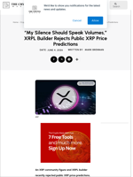 “My Silence Should Speak Volumes,” XRPL Builder Rejects Public XRP Price Predictions