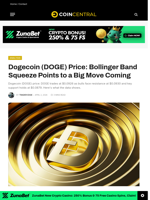 Dogecoin (DOGE) Price: Bollinger Band Squeeze Points to a Big Move Coming - CoinCentral