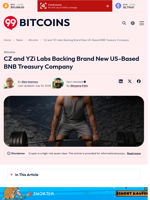 CZ and YZi Labs Backing Brand New US-Based BNB Treasury Company - 99Bitcoins