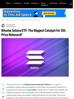 Bitwise Solana ETF: The Biggest Catalyst for SOL Price Rebound?