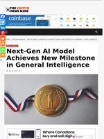 Next-Gen AI Model Achieves New Milestone in General Intelligence - The Crypto News Wire