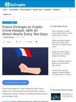 France Emerges as Crypto Crime Hotspot, With an Attack Nearly Every Two Days ⋆ ZyCrypto