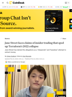Jane Street faces claims of insider trading that sped up Terraform's 2022 collapse