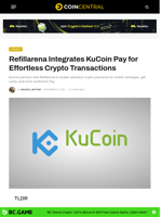 Refillarena Integrates KuCoin Pay for Effortless Crypto Transactions - CoinCentral