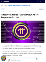Pi Network Makes Futures Debut As $PI Perpetuals Go Live