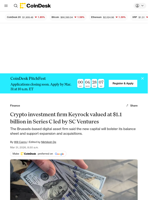 Crypto investment firm Keyrock valued at $1.1 billion in Series C led by SC Ventures
