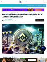 BNB Price Corrects Gains After Strong Rally – Is It Just a Healthy Pullback?